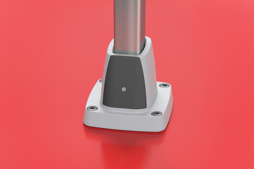 Socket joint for floor mounting