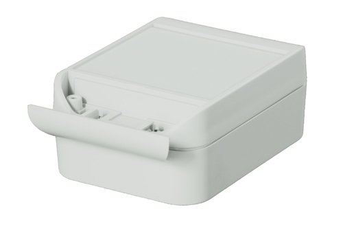 Hinged covers hide the lid fixings and mounting screws 